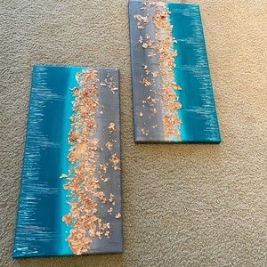 Copper leaf painting